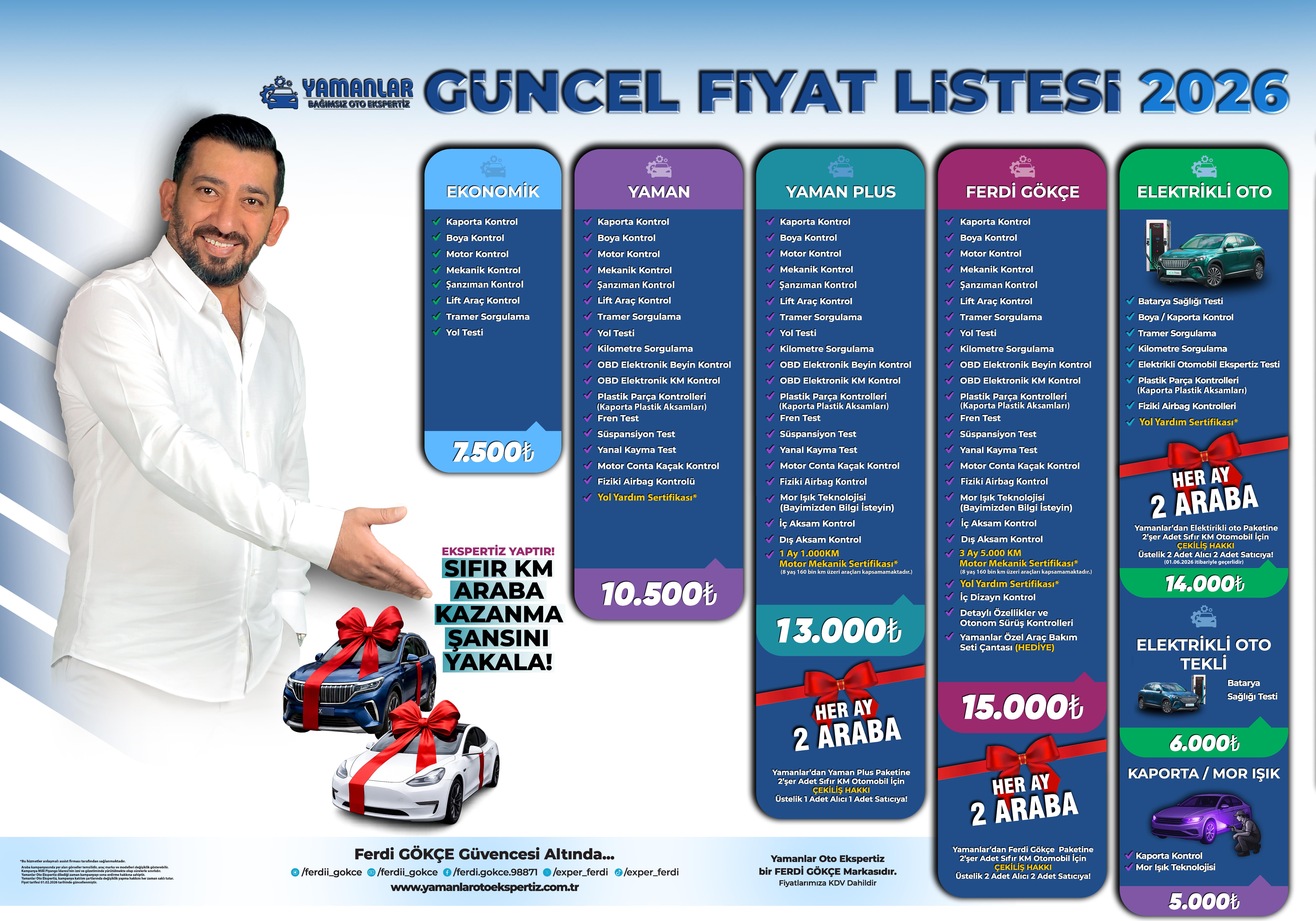 Yamanlar Oto Ekspertiz Arnavutköy Fiyat Listesi ve Paket Bilgileri